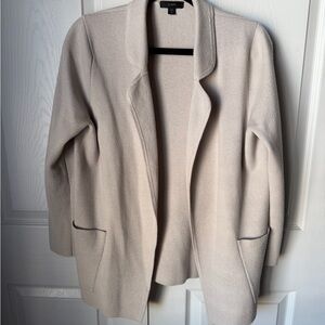 J crew Cream Open Front Cardigan